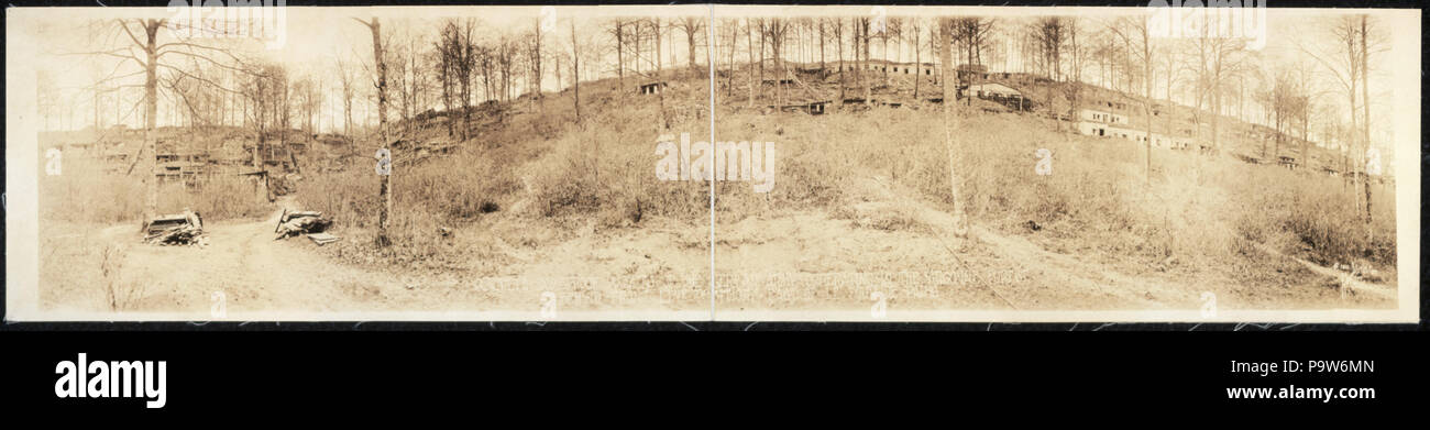 344 l'épreuve des bombes de béton tranchées de l'armée allemande opérant dans la forêt d'Argonne ; derrière les positions de première ligne, à l'Est de Le Four de Paris RCAC2007663862 Banque D'Images