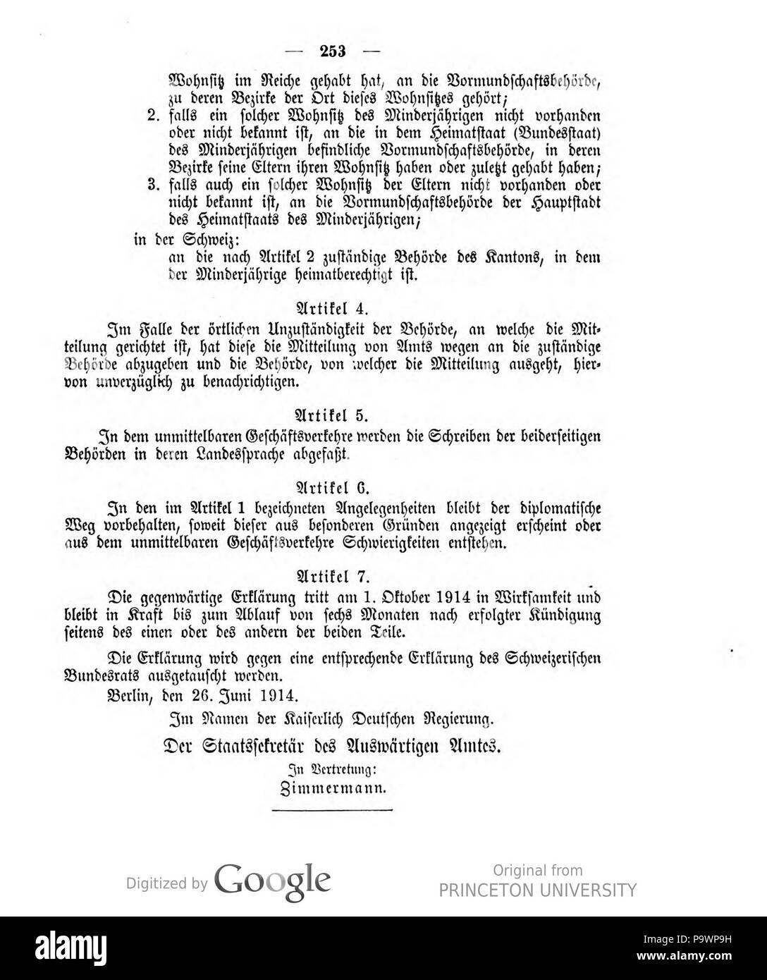 456 043 253 1914 Reichsgesetzblatt Deutsches Banque D'Images