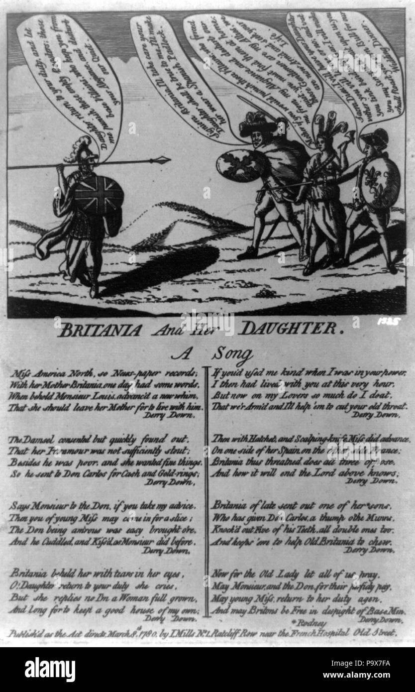 248 Britania (sic) et sa fille - une chanson RCAC2004673374 Banque D'Images