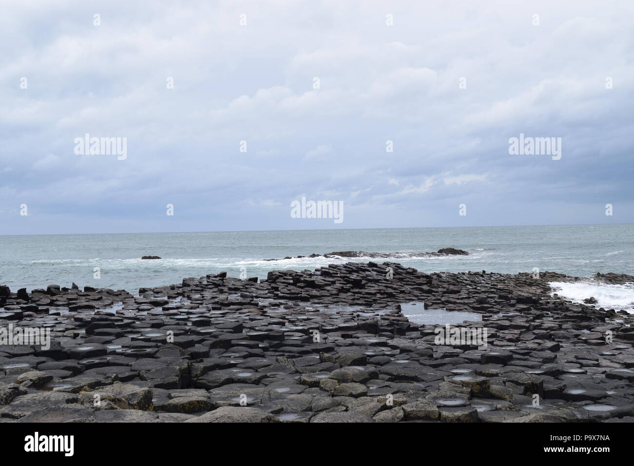 L'Irlande du Nord ; Giant's Causeway Banque D'Images