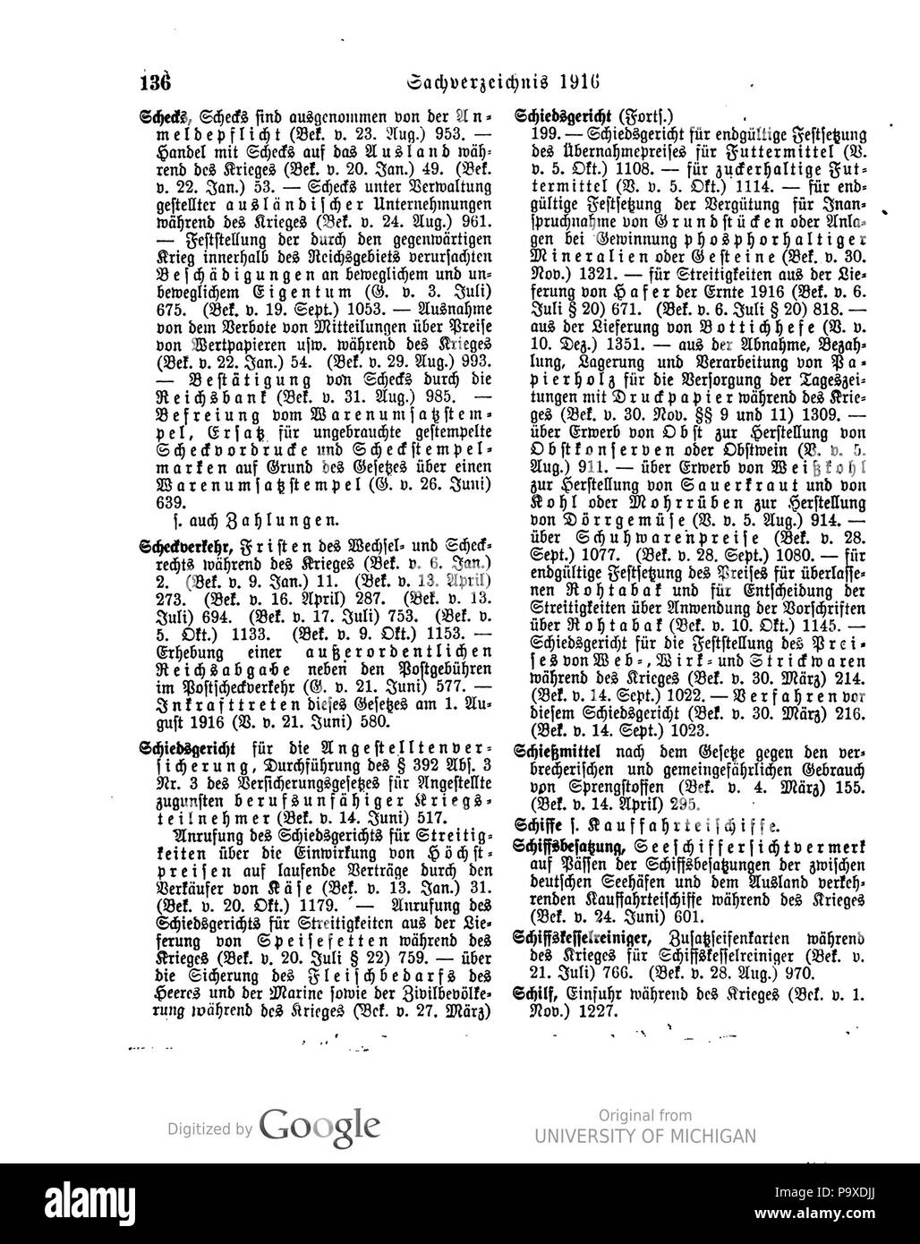 471 999 0136 Reichsgesetzblatt 1916 Deutsches Banque D'Images