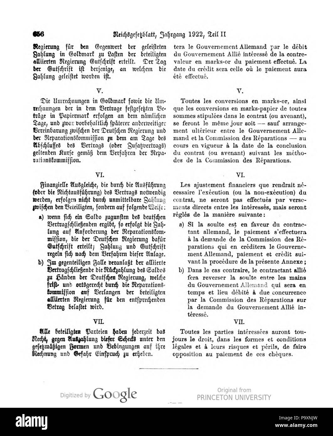 Reichsgesetzblatt Deutsches 528 22T2 015 0656 Banque D'Images
