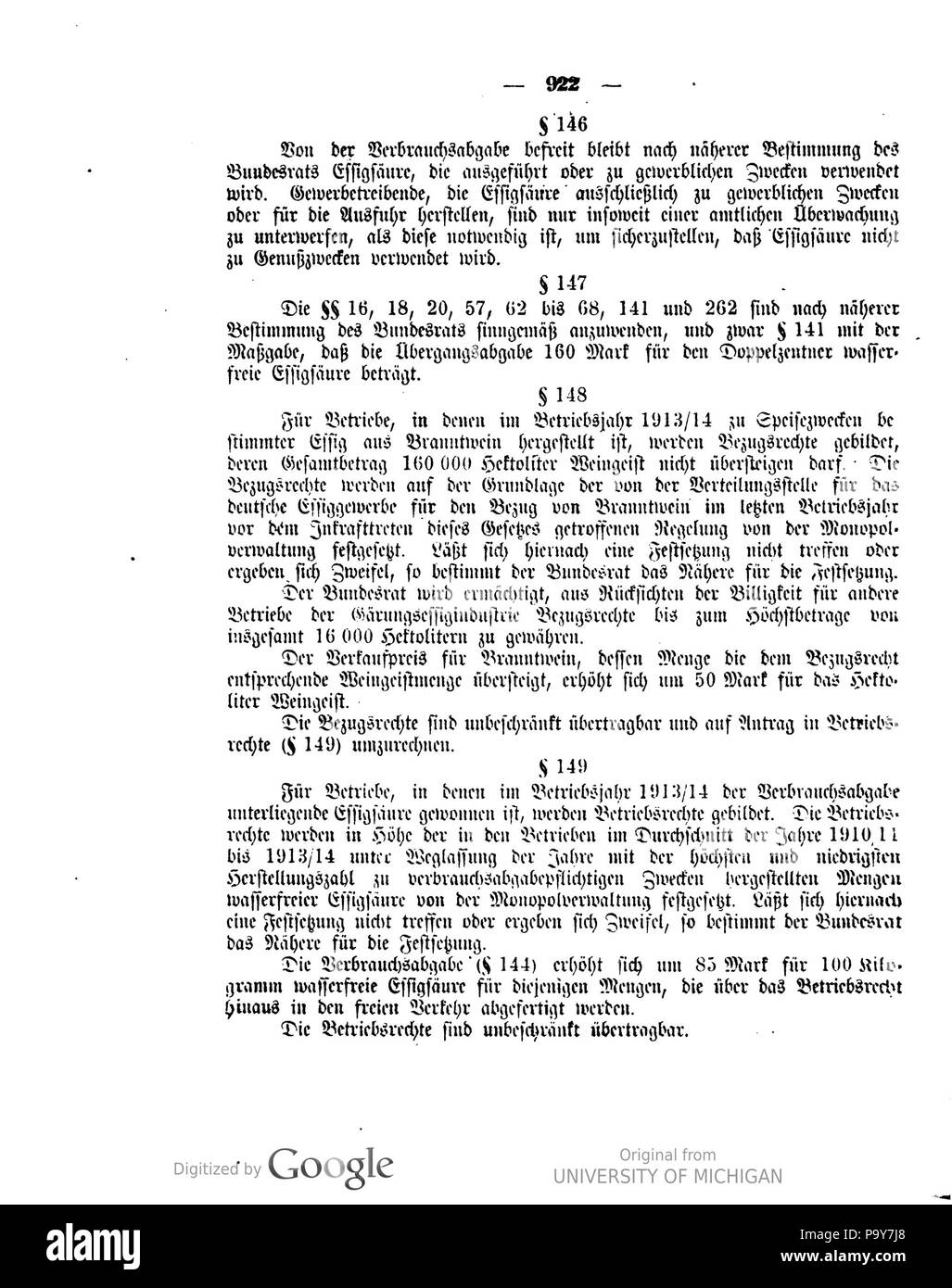 482 1918 099 0922 Reichsgesetzblatt Deutsches Banque D'Images