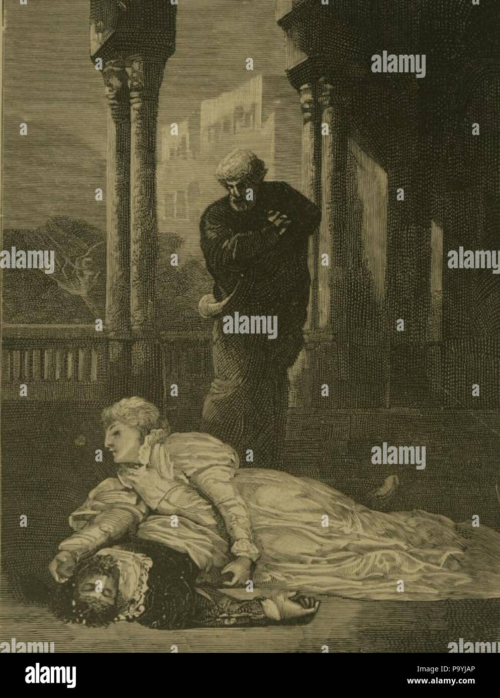 . L'illustration du livre . Avant 1923 586 Dosa avec corps d'Hernani Banque D'Images