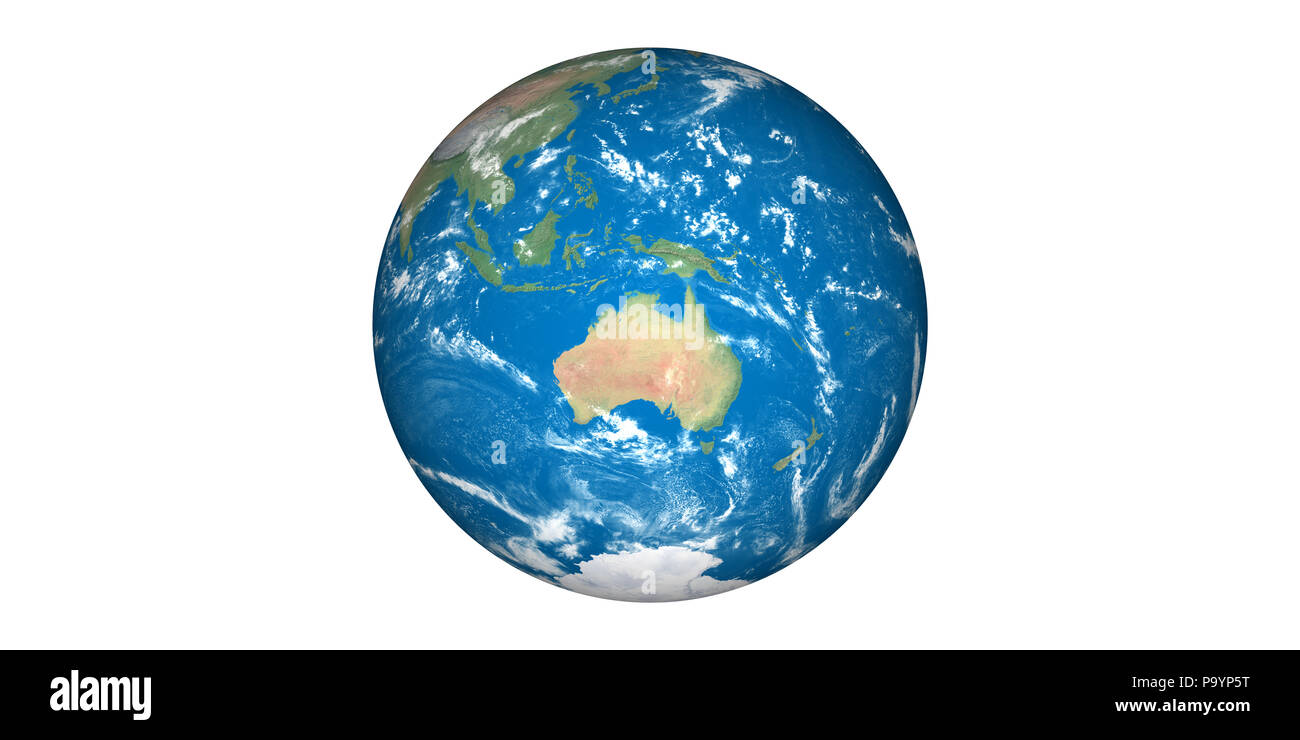 Planète Terre bleu sphère de l'eau à partir de l'espace Banque D'Images
