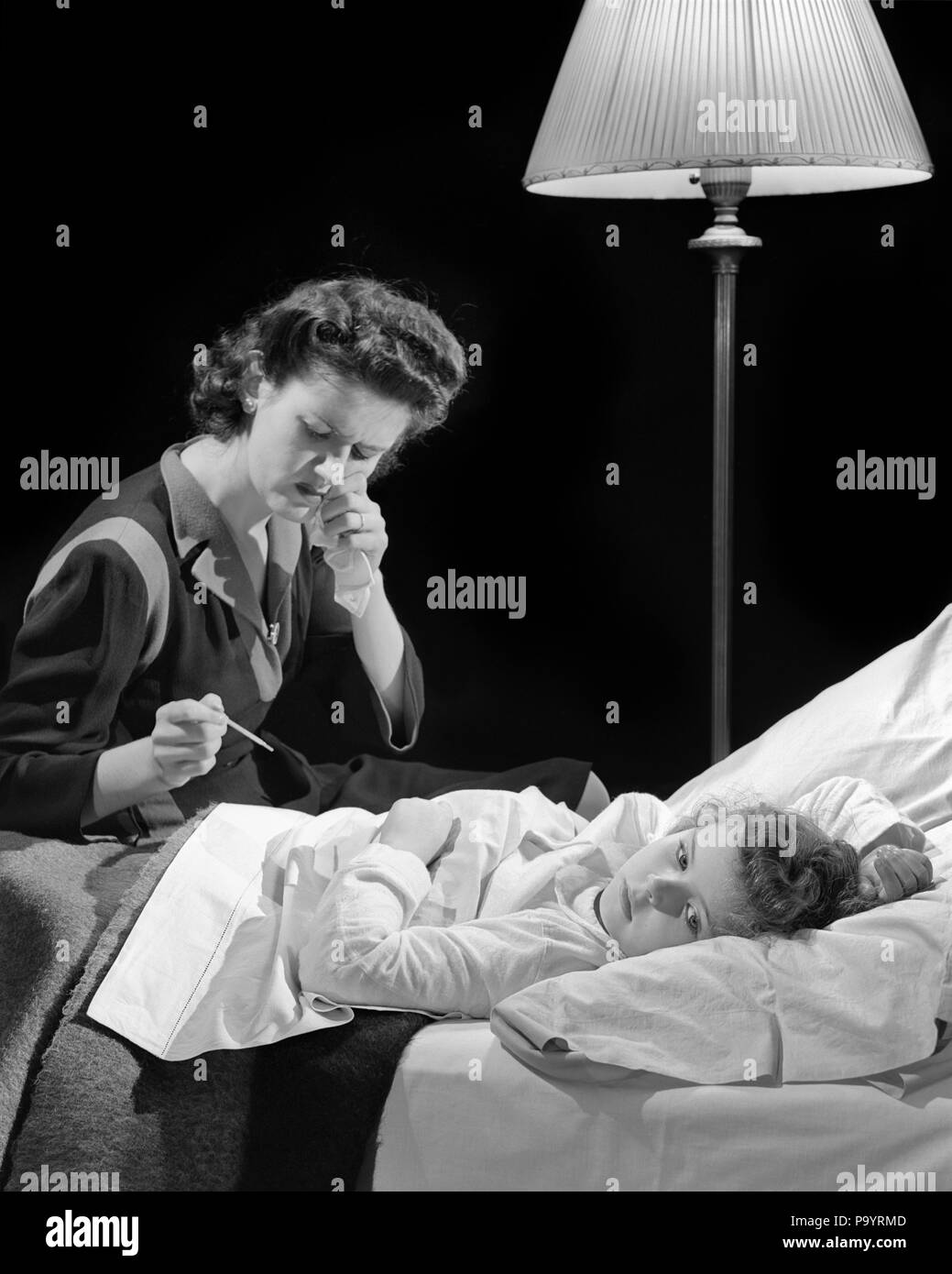 Maladie physique Banque d'images noir et blanc - Alamy
