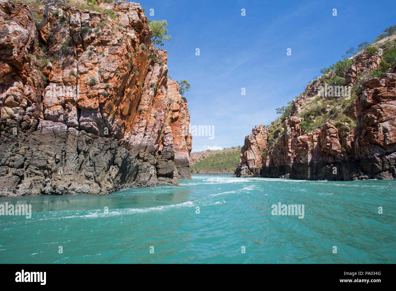 Chutes horizontales - Le Kimberley, Australie occidentale Banque D'Images