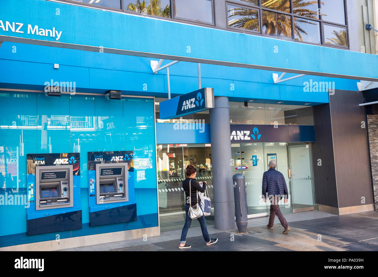 Succursale de la banque ANZ à Manly, Sydney, Australie Banque D'Images