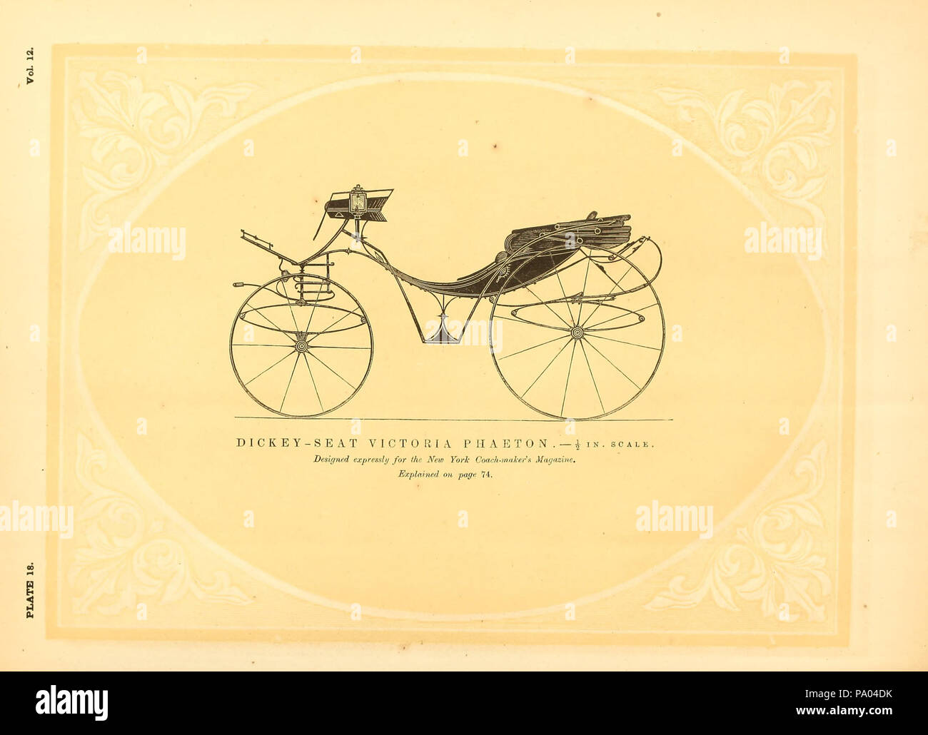531 siège de Dickey-phaeton Victoria Banque D'Images