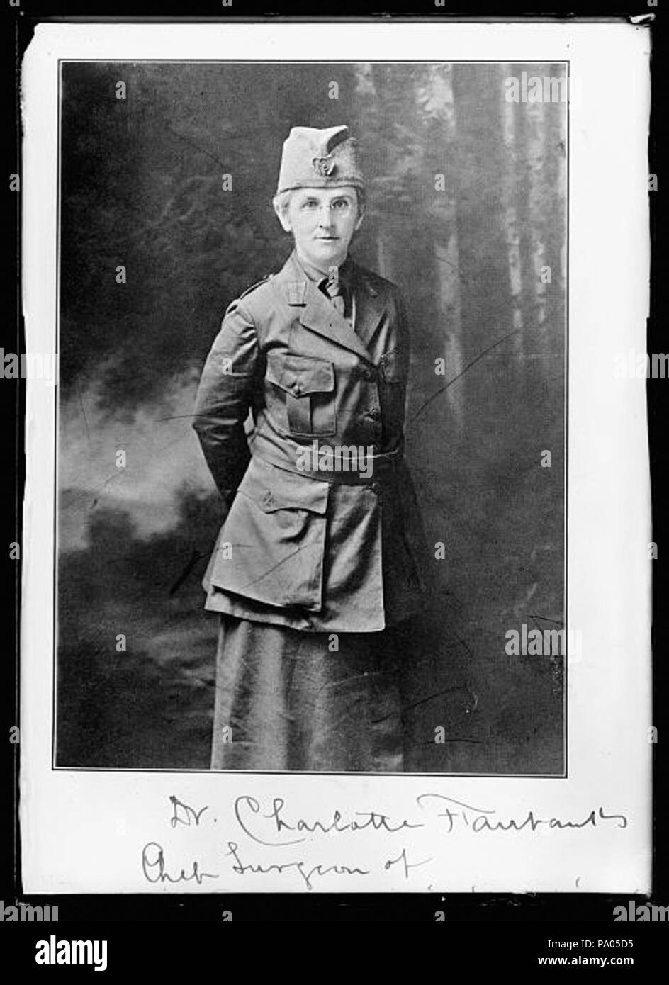 589 Le Dr Charlotte Fairbanks, chirurgien en chef de l'American Women's Hospital No 1 Banque D'Images