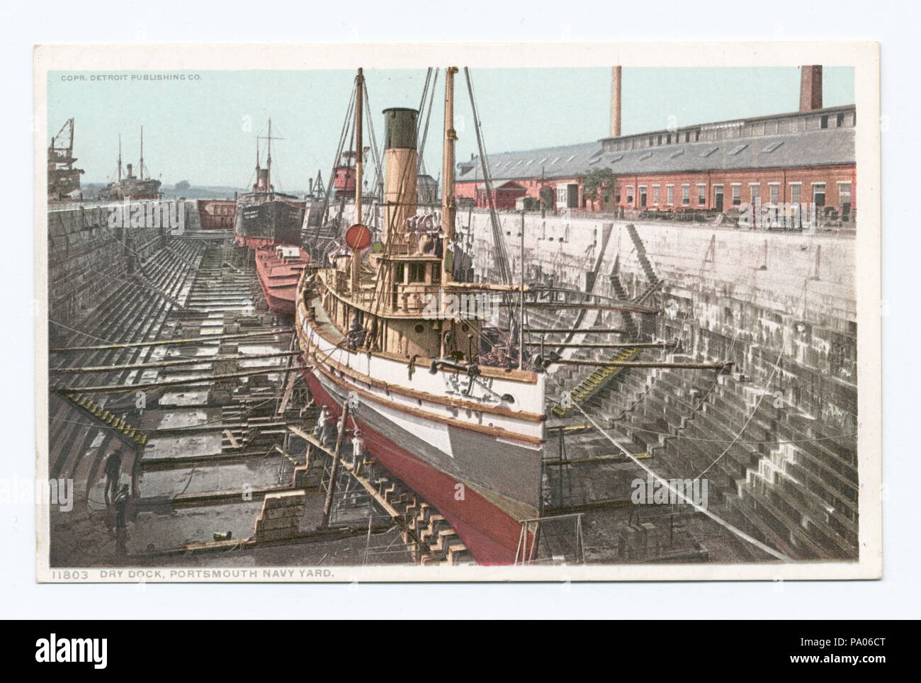 593 Dry Dock, Portsmouth Navy Yard, Kittery, Me (NYPL b12647398-69675) Banque D'Images