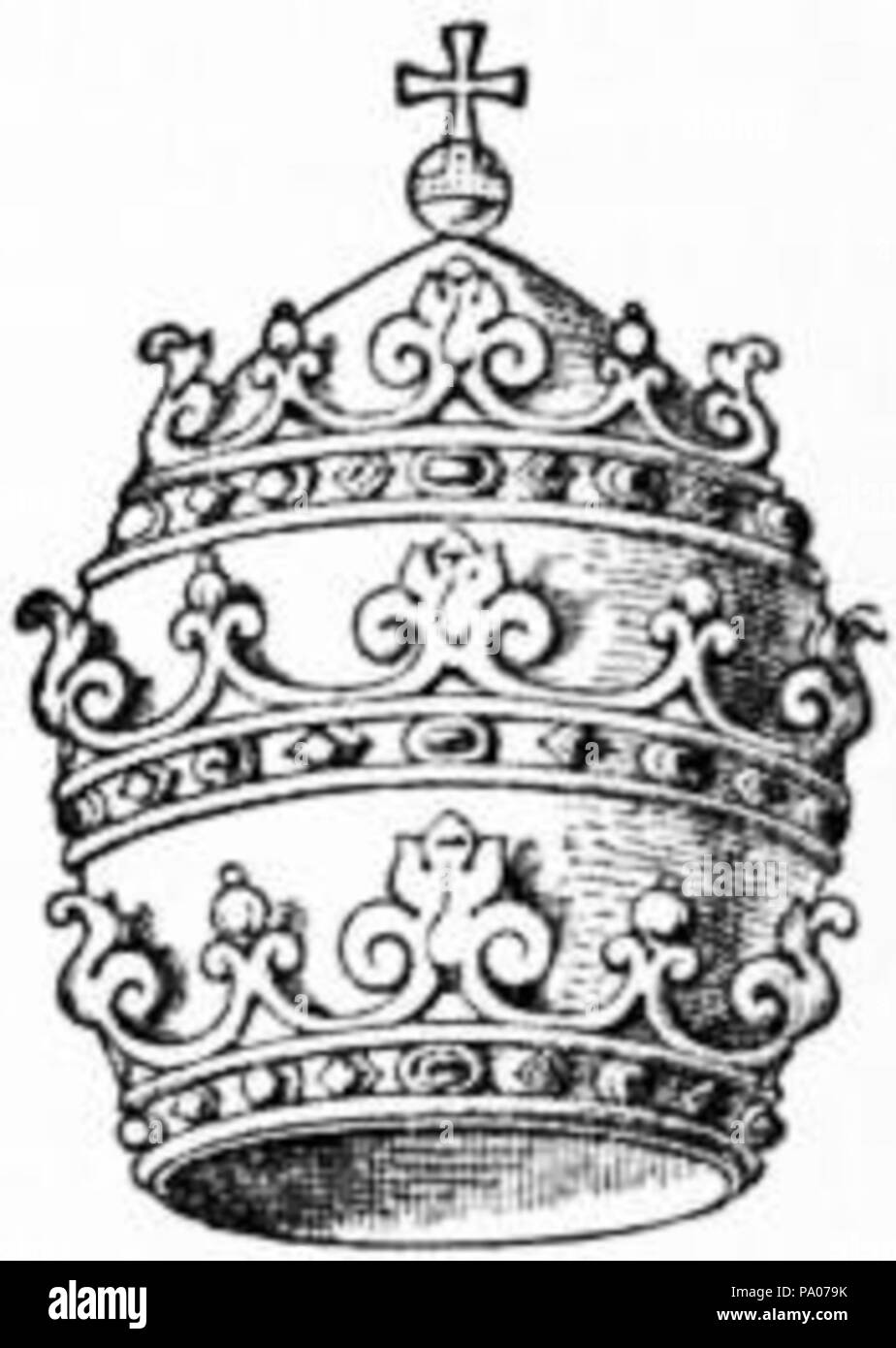 602 EB1911 Couronne - Fig. 1.-La tiare papale Banque D'Images