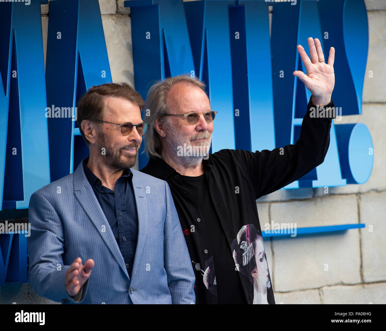 'Mamma Mia ! Here We Go Again' - UK Premiere - Arrivées Tapis rouge Banque D'Images