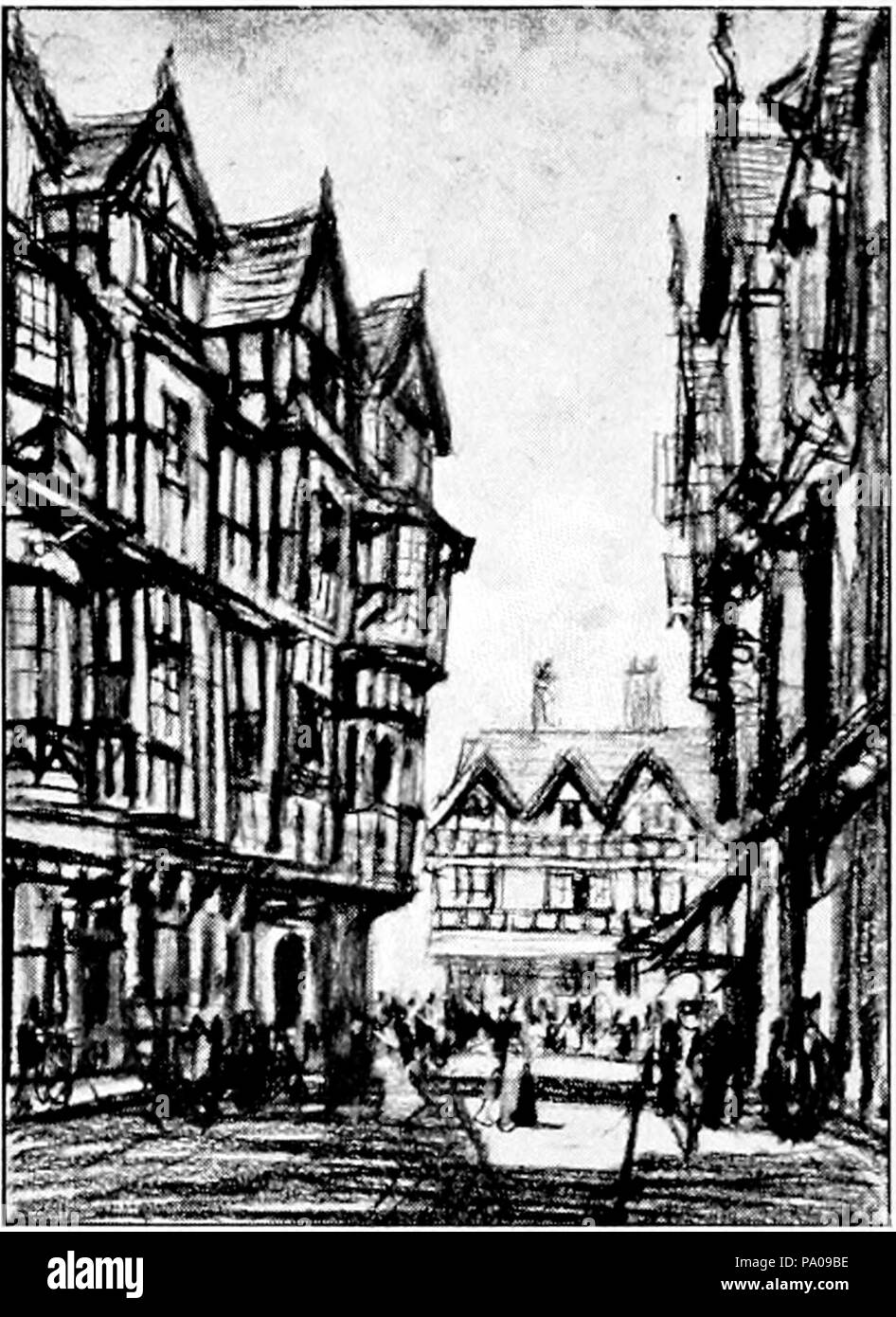 621 heures d'anglais (Cambridge, le Riverside Press, 1905) - illustration page 76 Banque D'Images