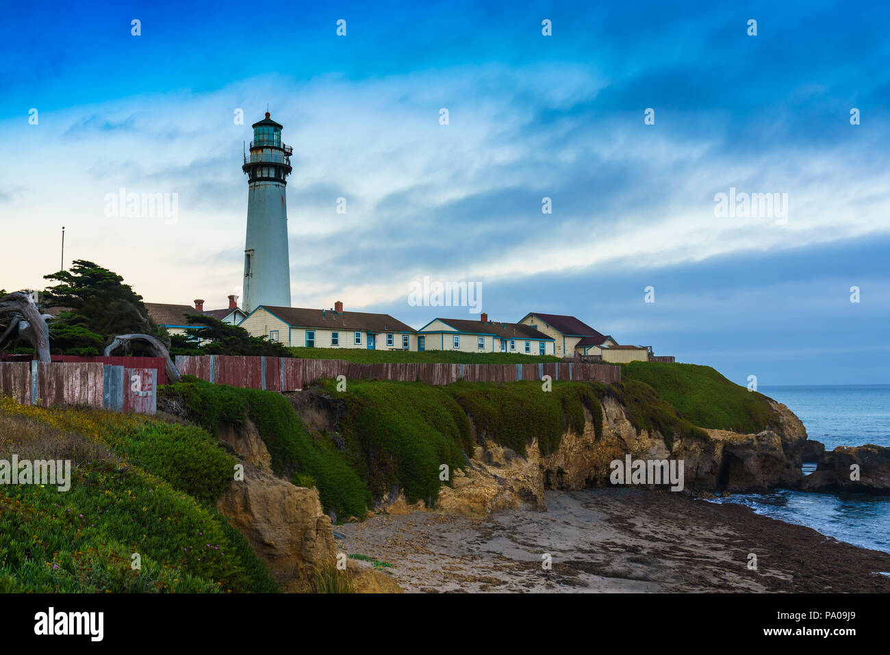 Un cliché pris de Pigeon Point Lighthouse Banque D'Images