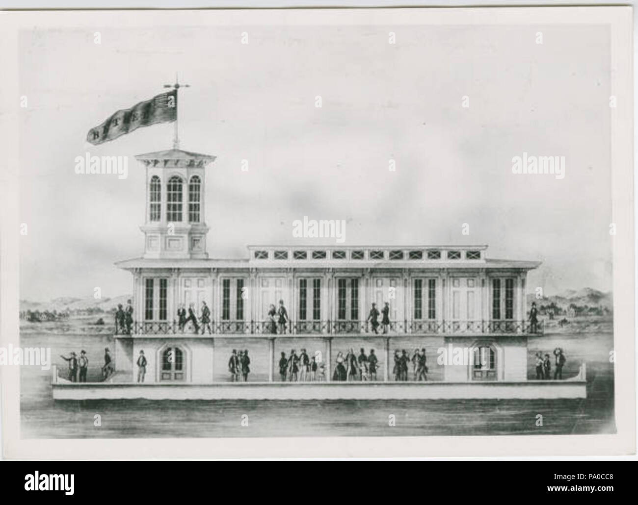 655 bethel flottante pleine Banque D'Images