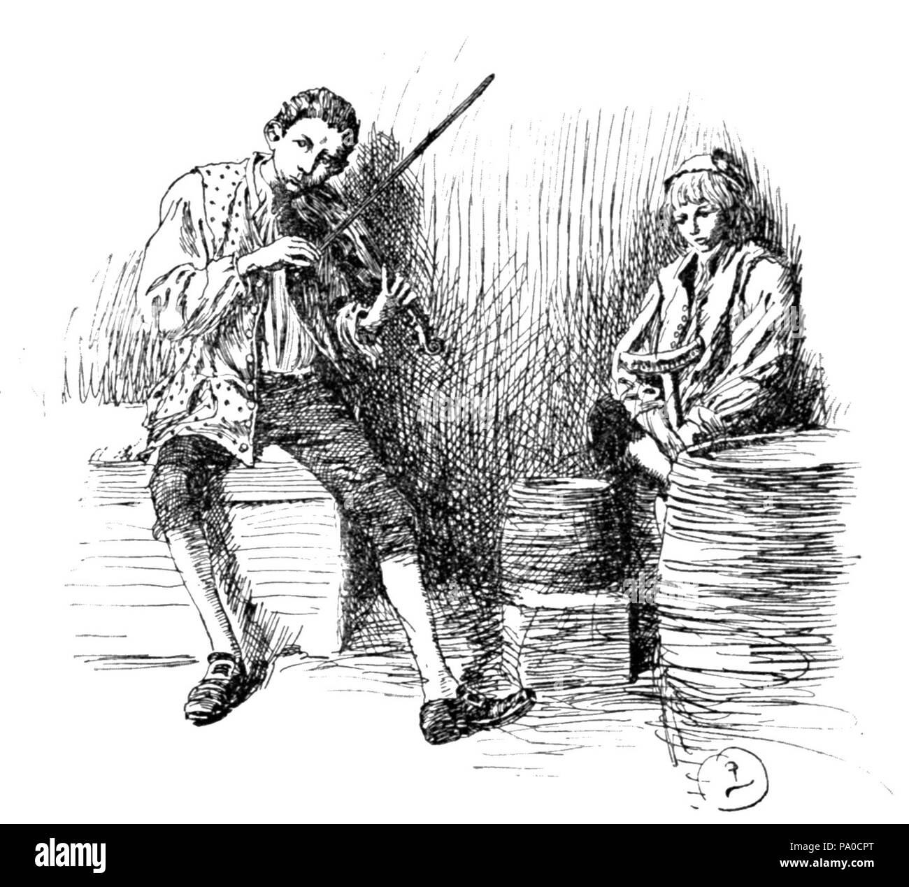 659 flûte et violon et autres contes du Kentucky et de romances 0051 Banque D'Images