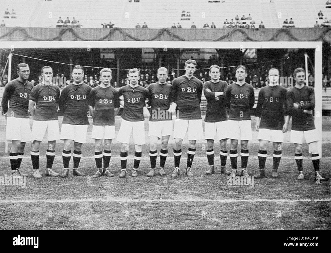 660 au Football Jeux Olympiques d'été de 1912 - Danemark squad Banque D'Images