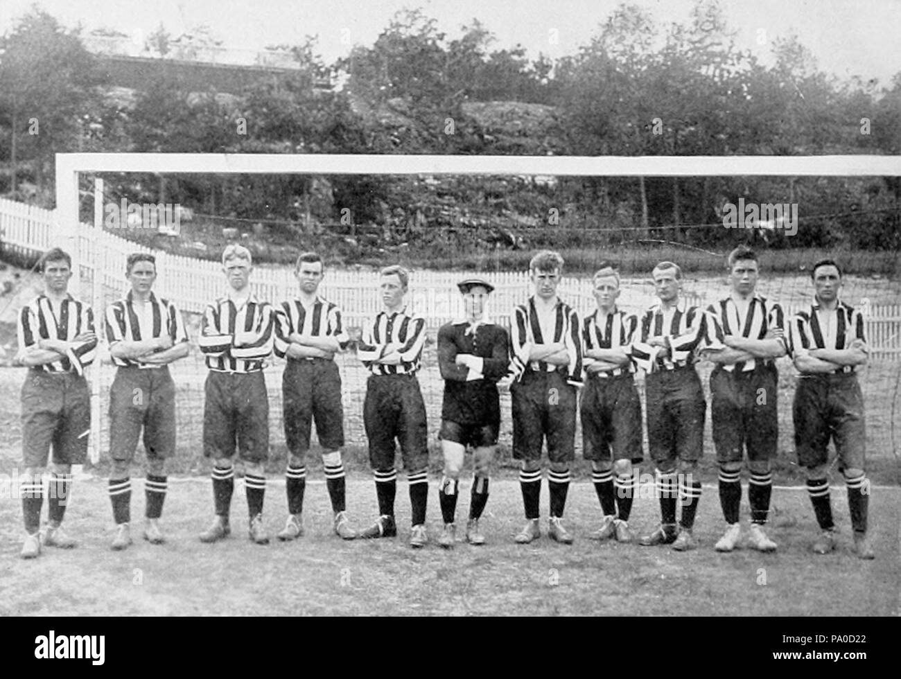 660 au Football Jeux Olympiques d'été de 1912 - La Norvège squad Banque D'Images