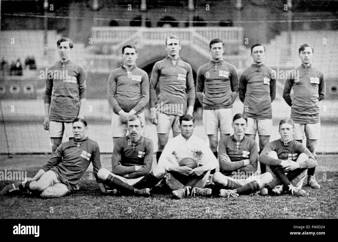 660 au Football Jeux Olympiques d'été de 1912 - Suède squad Banque D'Images