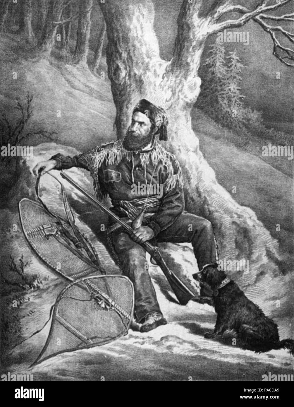 672 François Mercier, voyageur canadien Banque D'Images