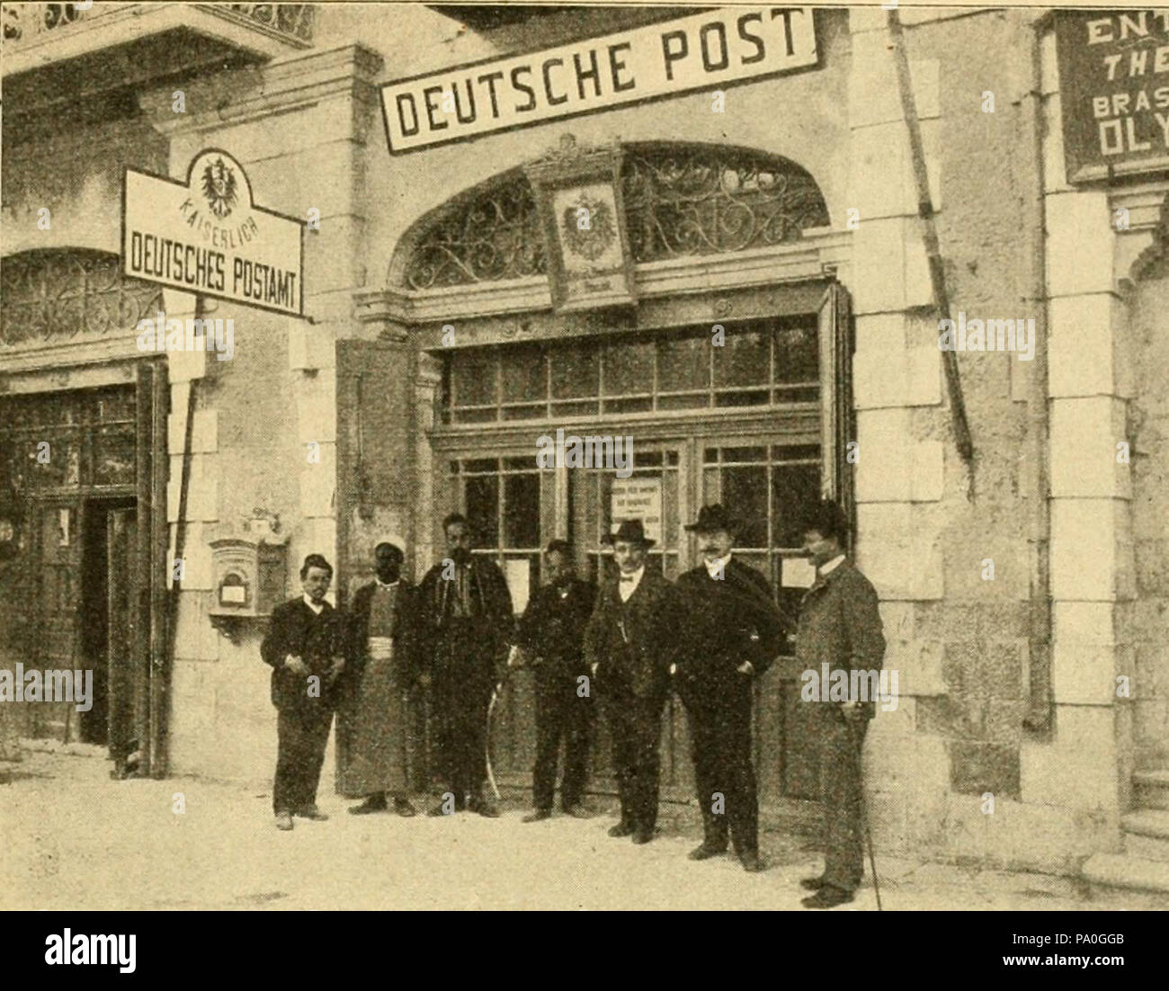 708 Bureau de poste allemand à Jérusalem Banque D'Images