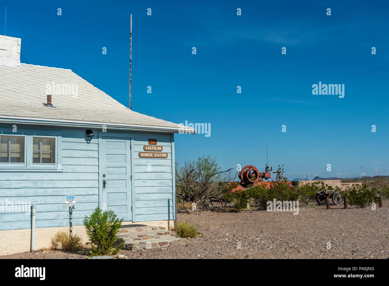 Castolon Historic District à Big Bend National Park au Texas Banque D'Images