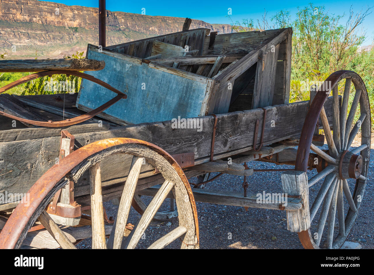 Castolon Historic District à Big Bend National Park au Texas Banque D'Images