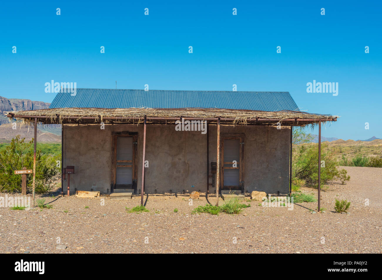 Castolon Historic District à Big Bend National Park au Texas Banque D'Images