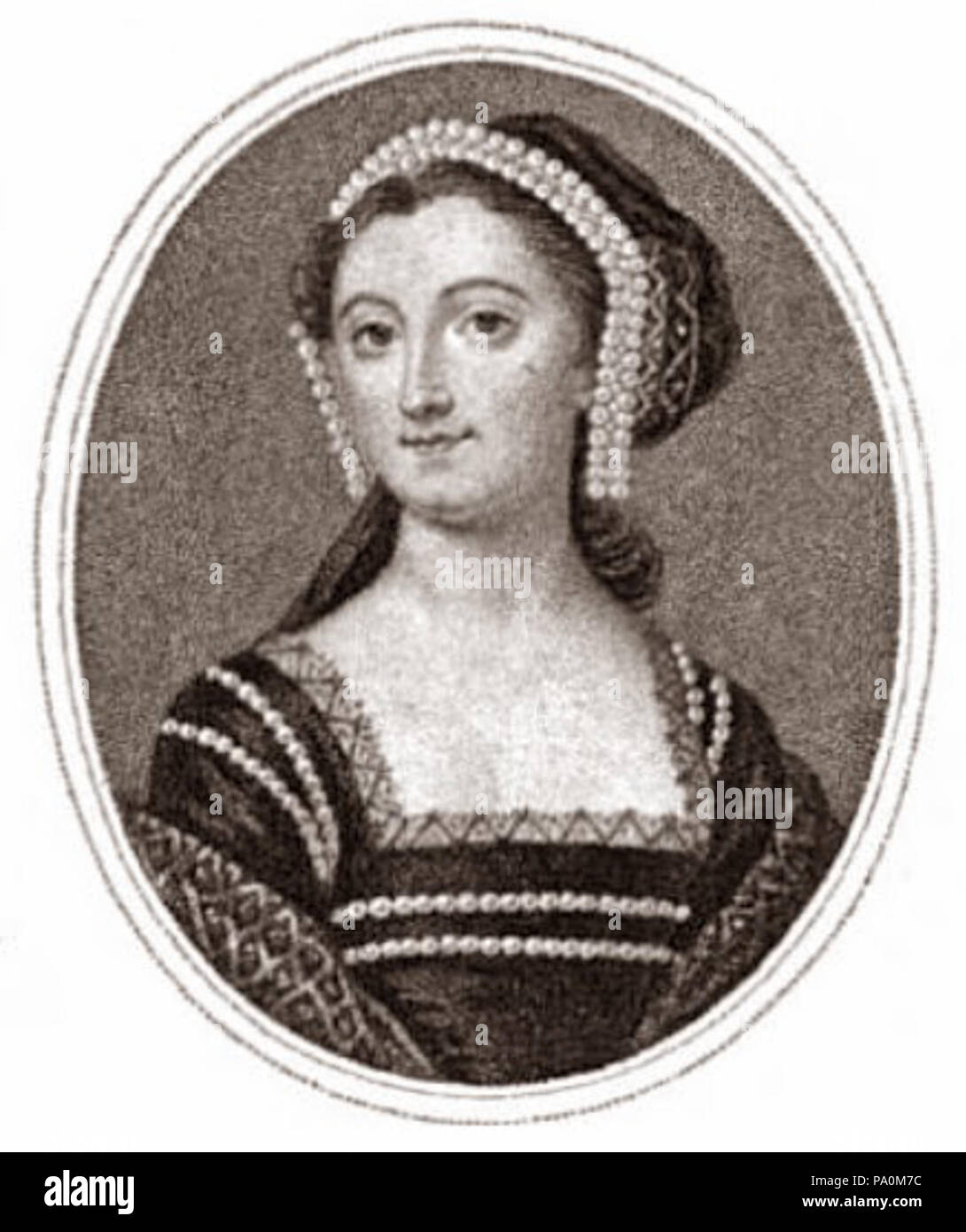 . Anglais : Elizabeth Montagu, comme Anne Boleyn, par Christian Friedrich Zincke, dans une amitié fort, miniature, vers 1740. 1740 et 1810 615 Elizabeth Montagu, comme Anne Boleyn, par Christian Friedrich Zincke, dans une amitié fort, miniature, vers 1740 Banque D'Images