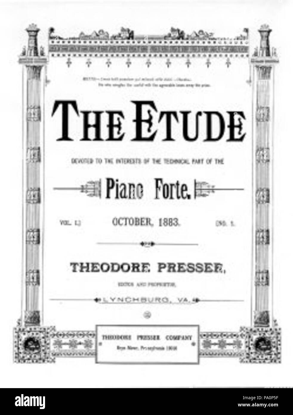 629 EtudeFirstCover Banque D'Images