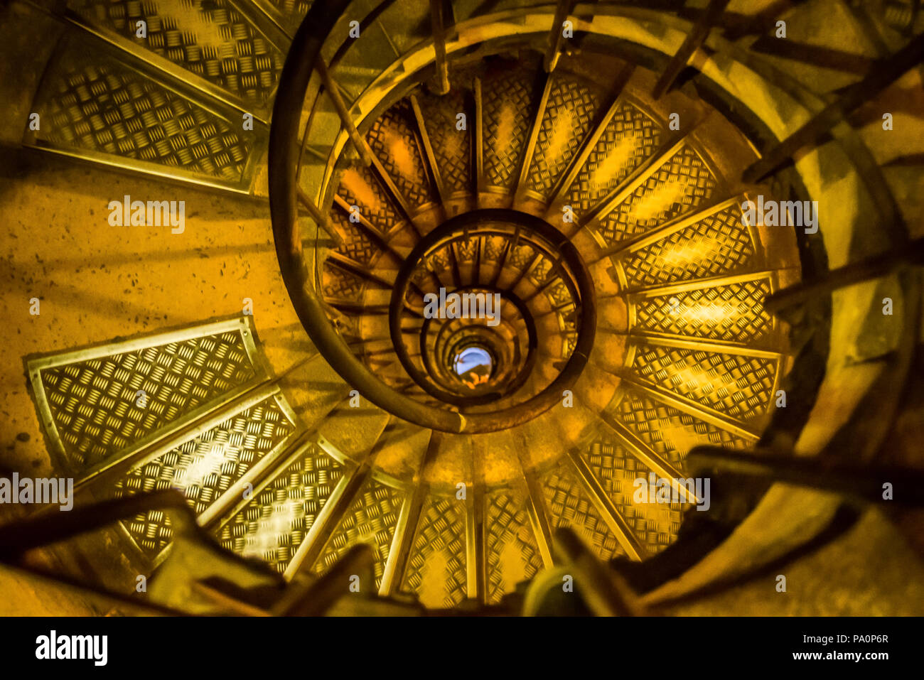 En colimaçon dans l'Arc de Triomphe Banque D'Images