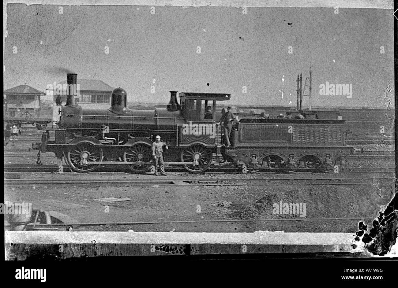 253 28750 SLNSW Victorian Railways Beyer Peacock Q classe locomotive vapeur ca 1870 photographie copie 1940 Banque D'Images