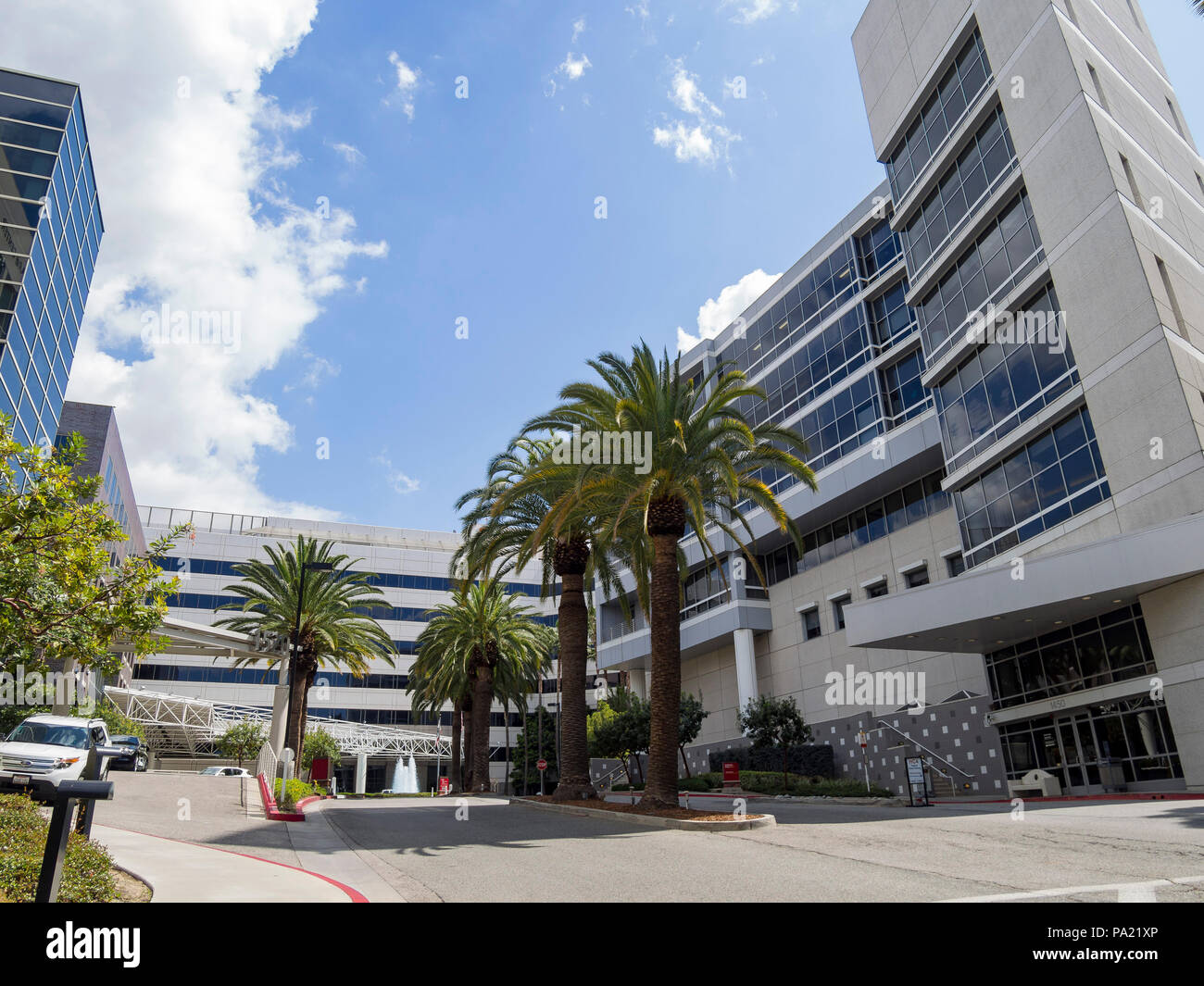 Los Angeles, 25 mars : Vue extérieure de l'USC Medical Center le Mars 25, 2018 à Los Angeles, Californie Banque D'Images