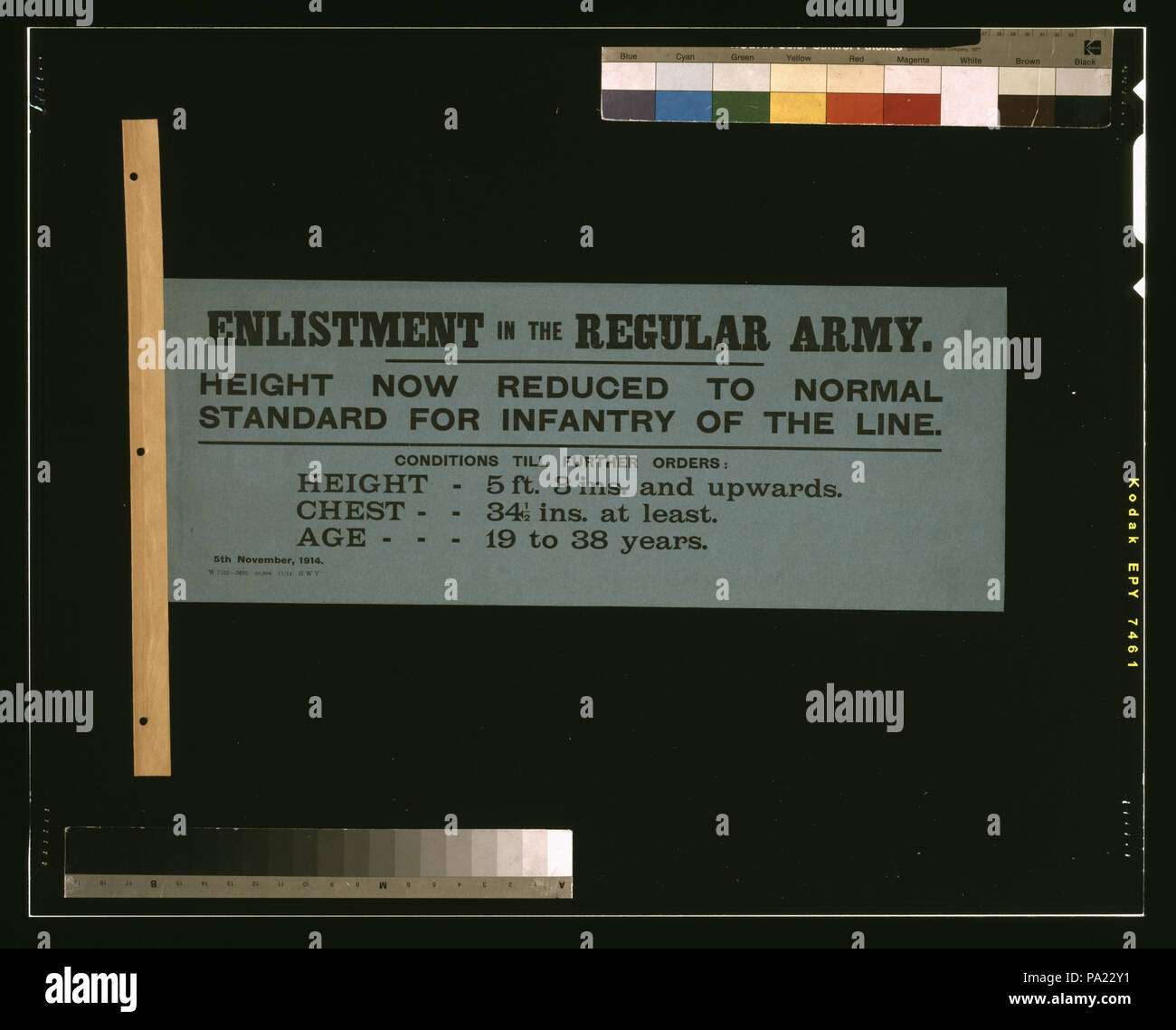 622 l'engagement dans l'armée régulière. Maintenant réduit à hauteur normale pour l'infanterie de la ligne RCAC2003668169 Banque D'Images