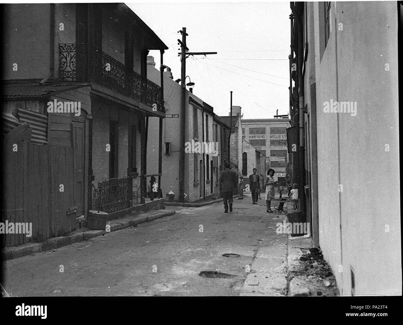 28895 SLNSW 253 bidonvilles sic Woolloomooloo Banque D'Images