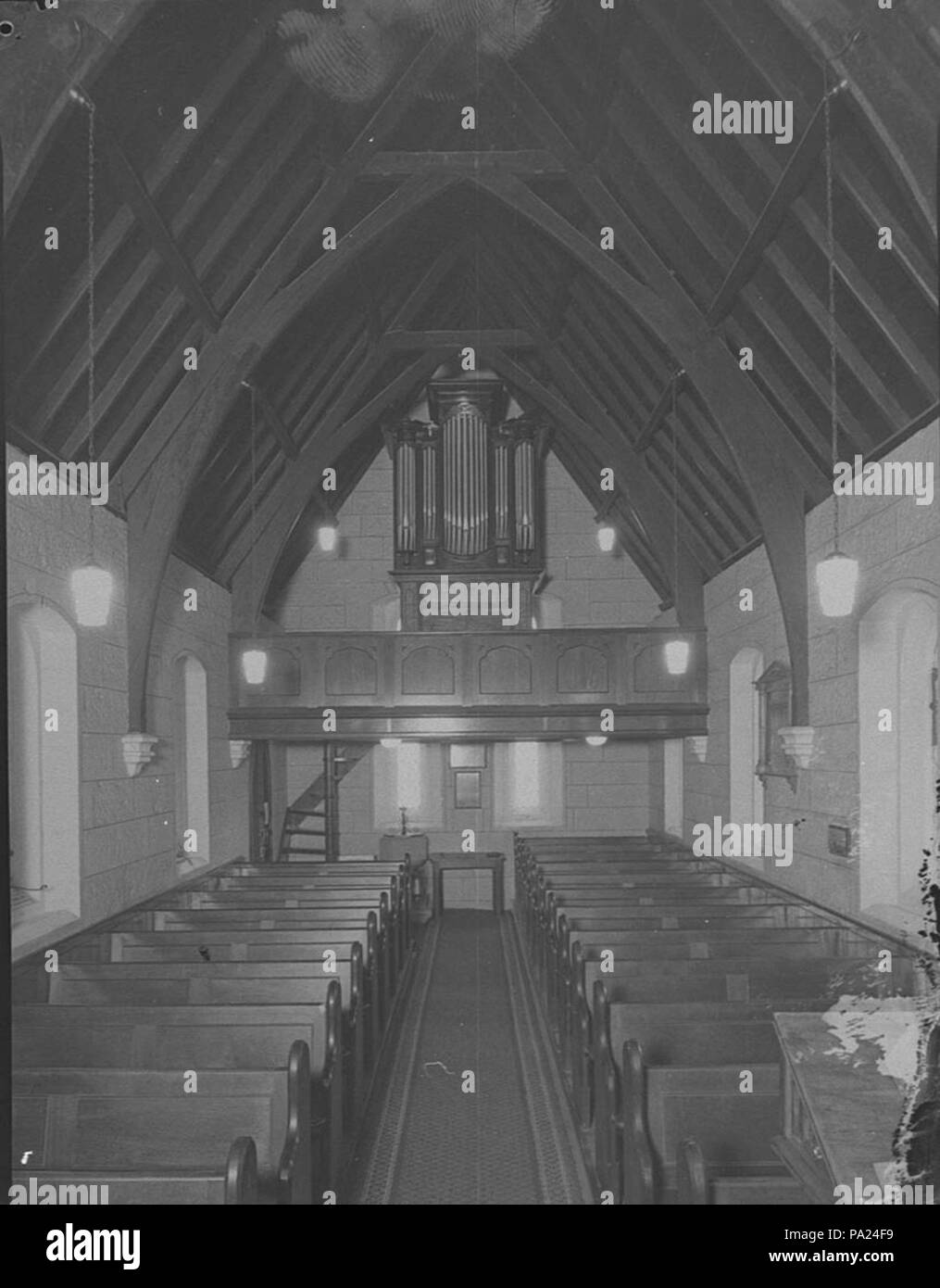 250 26633 SLNSW intérieur de Watsons Bay Church Banque D'Images