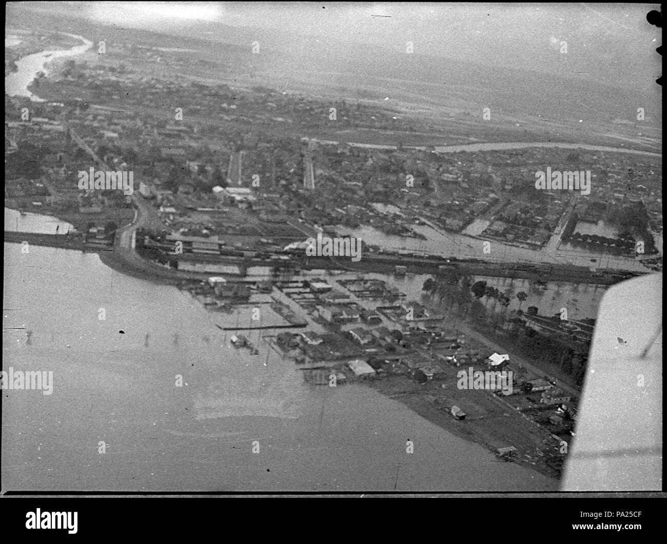 256 31295 SLNSW les dégâts des Maitland Banque D'Images