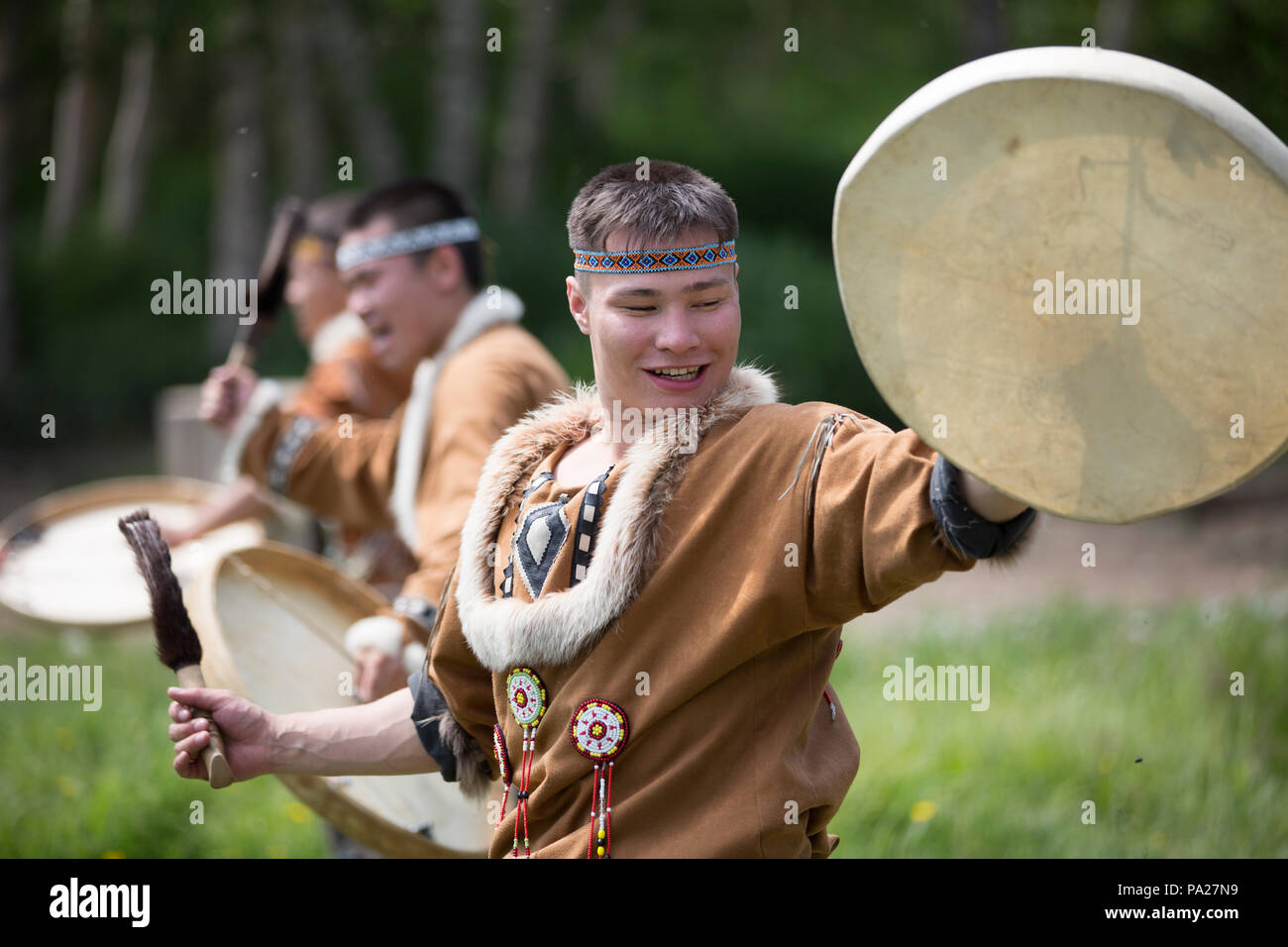 Spectacle culturel à Petropavlovsk-Kamchatskiy, du Kamtchatka Banque D'Images