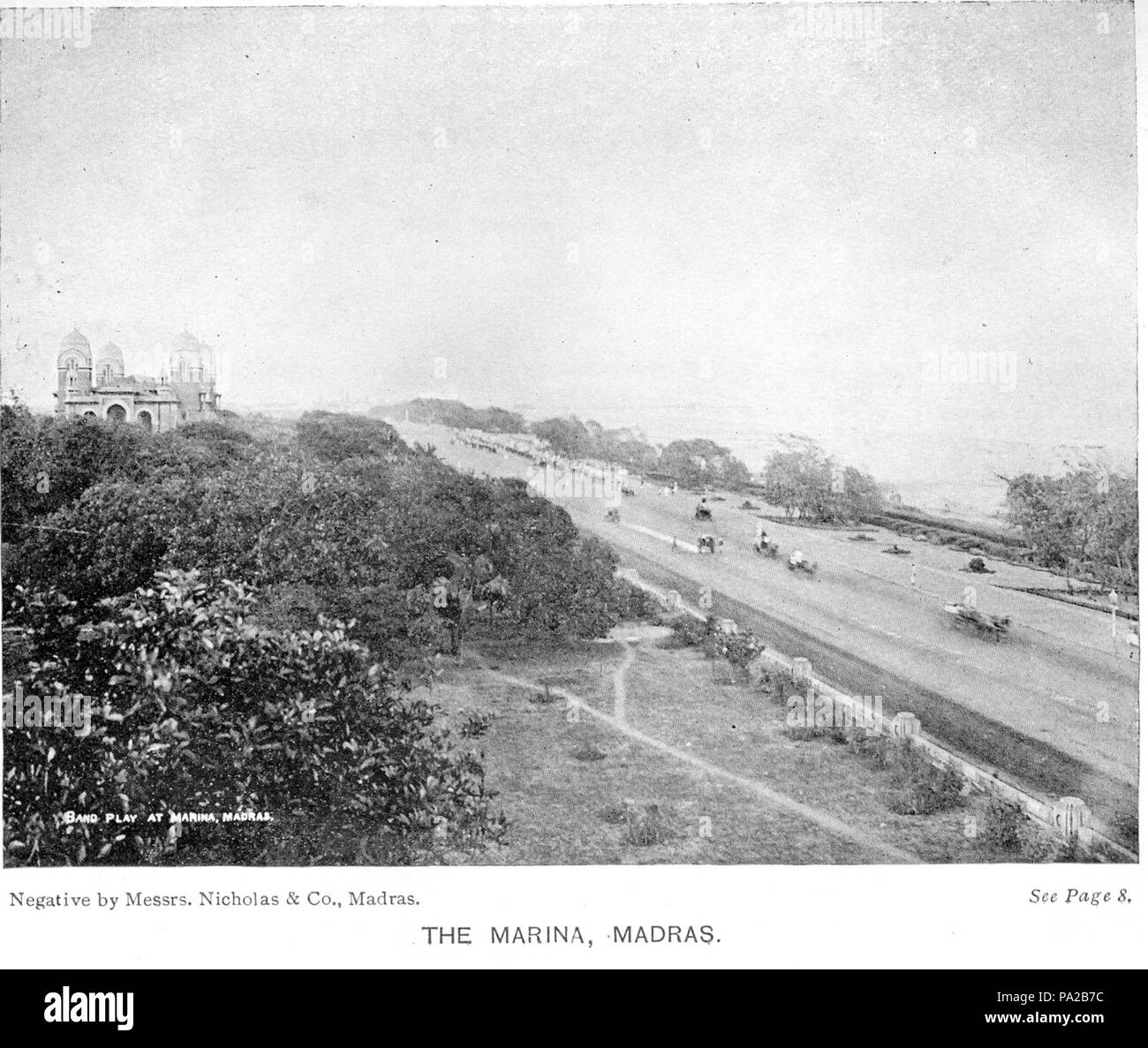 12 06Marina Madras Banque D'Images