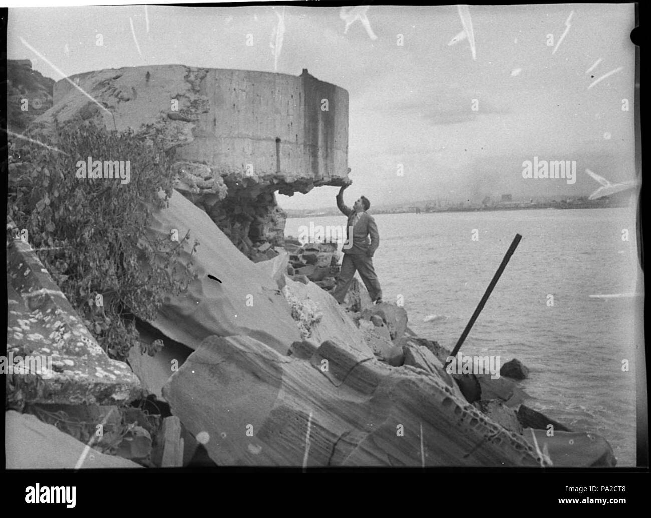 SLNSW 257 Nobbys 32619 poste pilote Banque D'Images