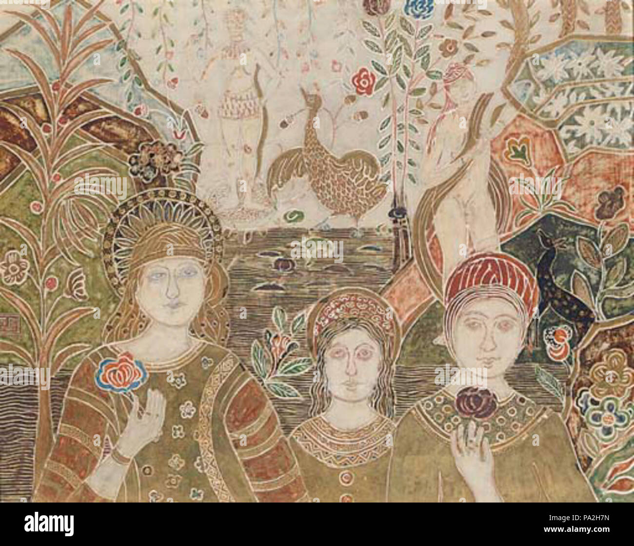 . Anglais : c'est une peinture exécutée par l'artiste canado-américain Charles Prendergast (1863 - 1948) c 1916-1917. c. 1916-1917 300 Charles Prendergast - l'offre Banque D'Images