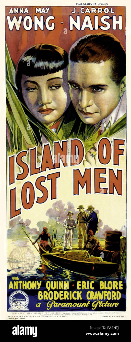 205 Affiche - Île d'hommes perdus (Australie) Banque D'Images