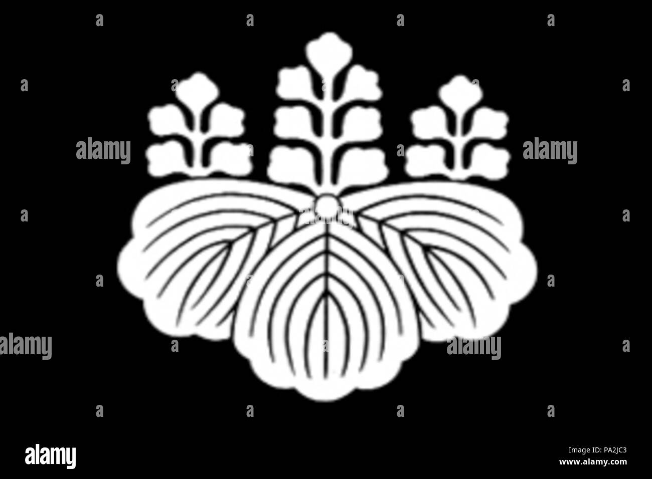 721 Goshichi no kiri inversé large Banque D'Images