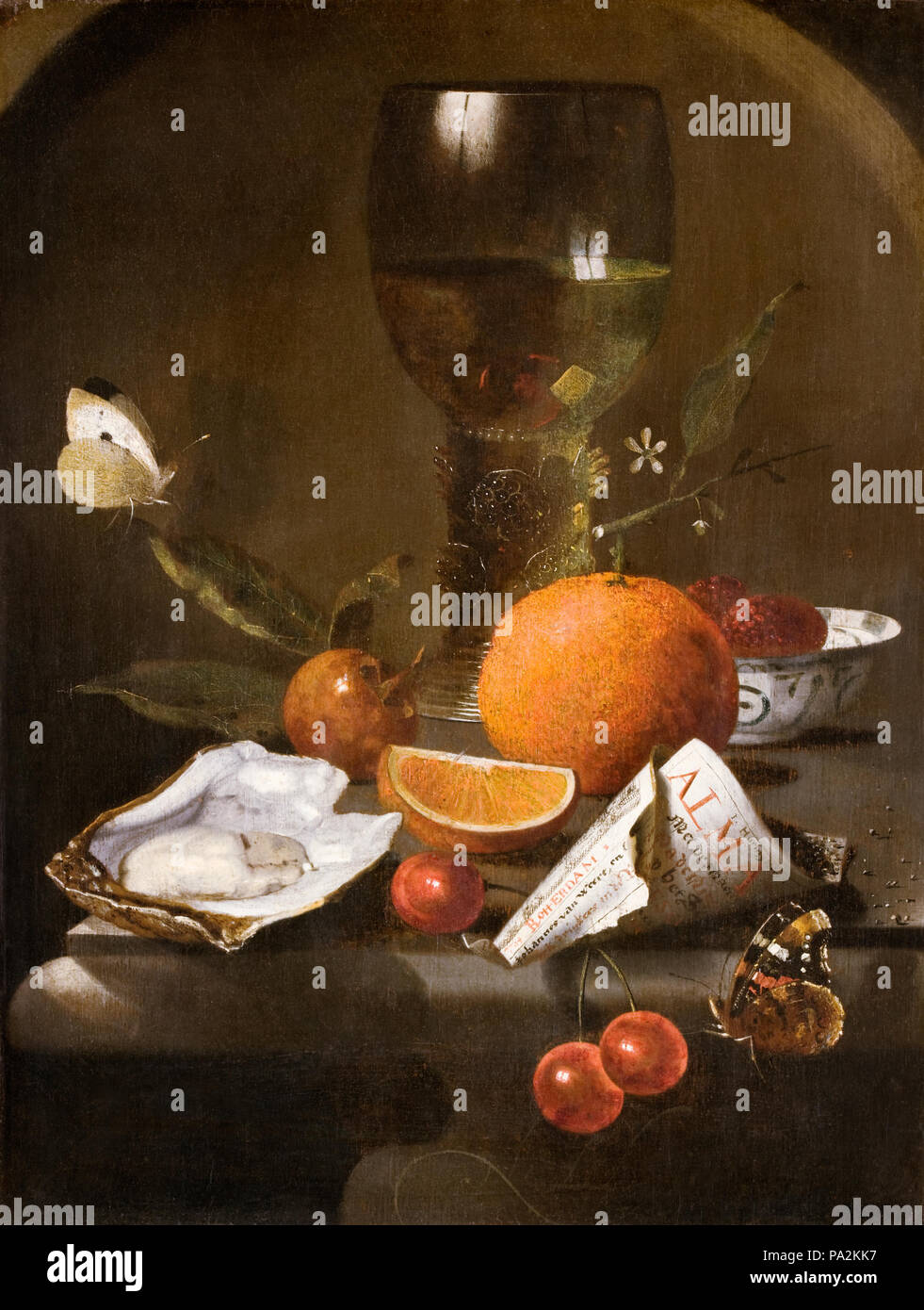 Inv.nr : Gr.XXXII:K.A.42. 180 Målning. Måltidsstycke. Martinus Nellius Hallwylska museet - 86738 - Banque D'Images