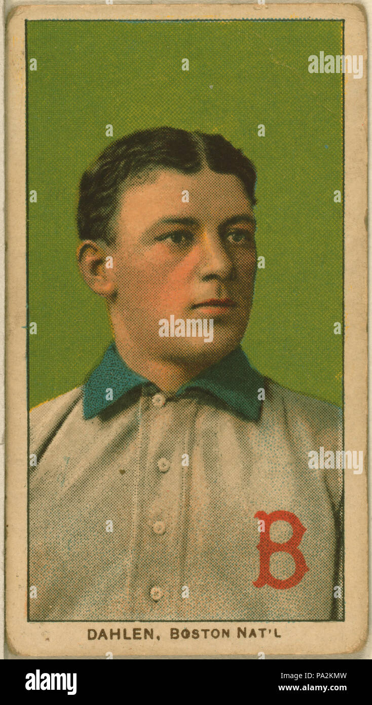 . Bill Dahlen de l'équipe de baseball de Boston Doves. T206 bordures blanches. Entre 1909 et 1911 202 Loi Dahlen, Boston Doves, ca. 1910 Banque D'Images