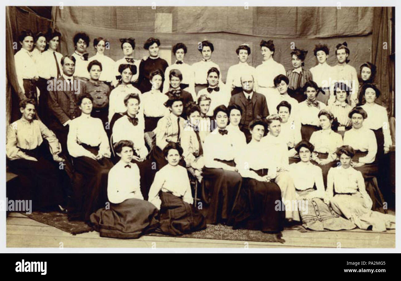 723 finissants de l'École normale de l'Etat, à San Francisco, Juin 1906 Banque D'Images