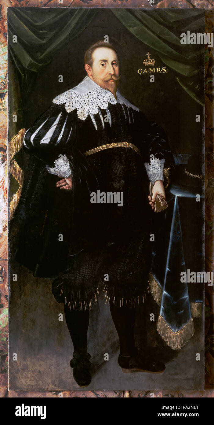 Inv.nr : 535205 Porträtt. Gustav II Adolf. - Elbfas Skoklosters slott - 4850 Banque D'Images