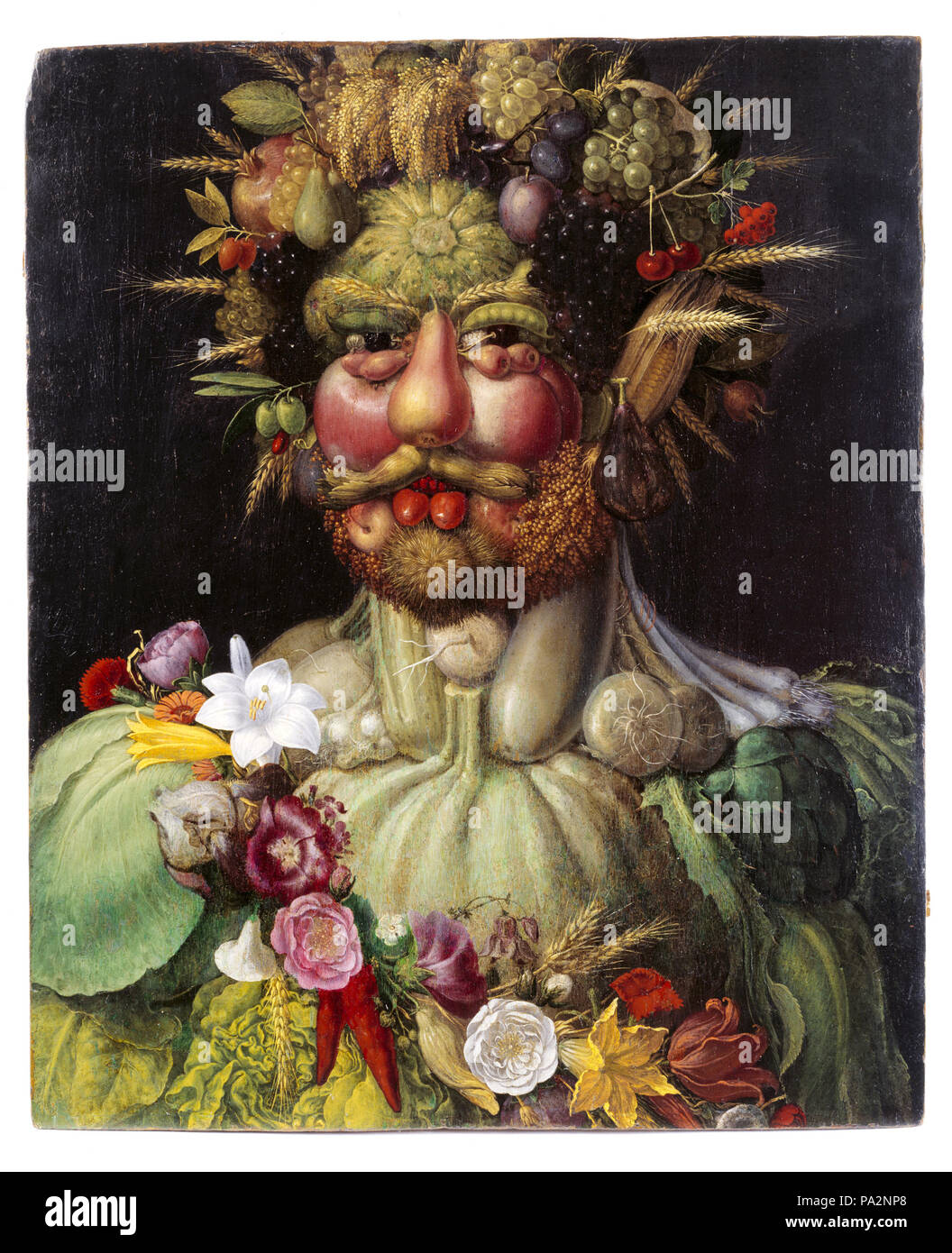 Vertumus. Inv.nr 11615. 205 Porträtt. Rodolphe II som Vertumnus. Giuseppe Arcimboldo - Skoklosters slott - 39253 Banque D'Images