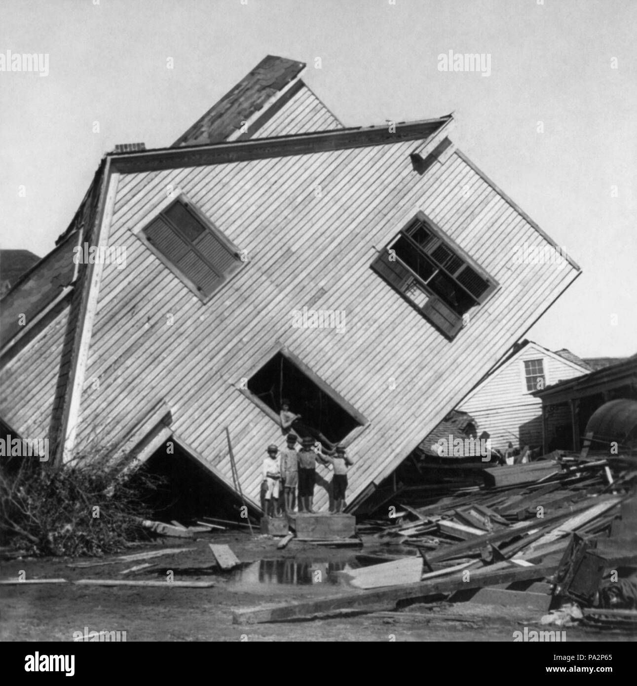 76 Une grosse pointe de Galveston1 Banque D'Images